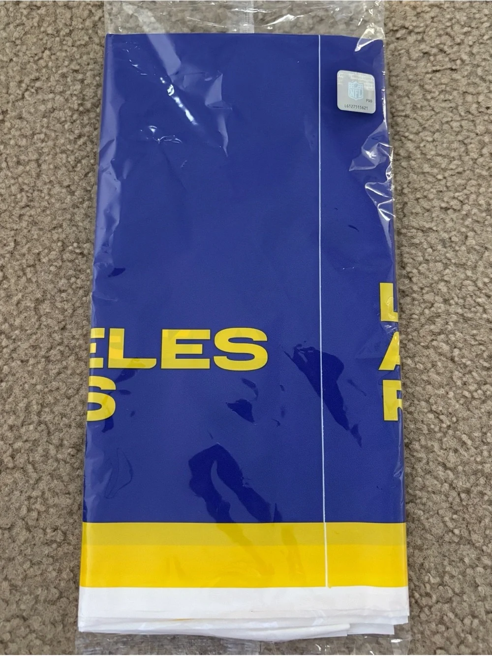 NFL Los Angeles Rams Plastic Table Cover 54x102 New